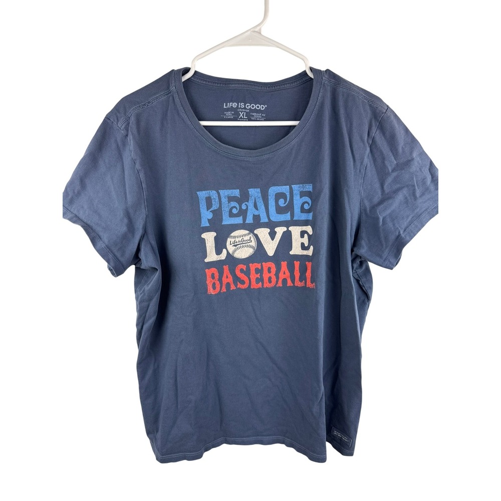 Life is Good Crusher Tee Bundle 3pc Baseball Biking Snowflake XL L Womens BR - Picture 2 of 16